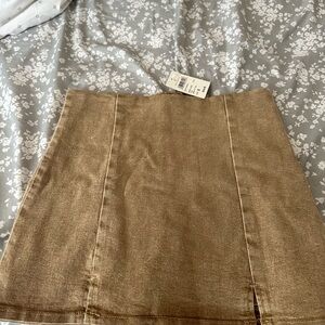 Windsor Tan Mini Skirt